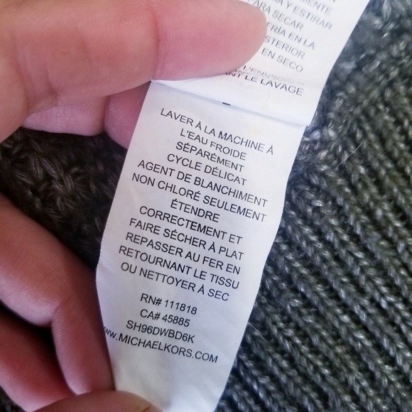 🌸 Michael Kors | Soft Olive Cardigan Sweater  Small - Picture 8 of 10